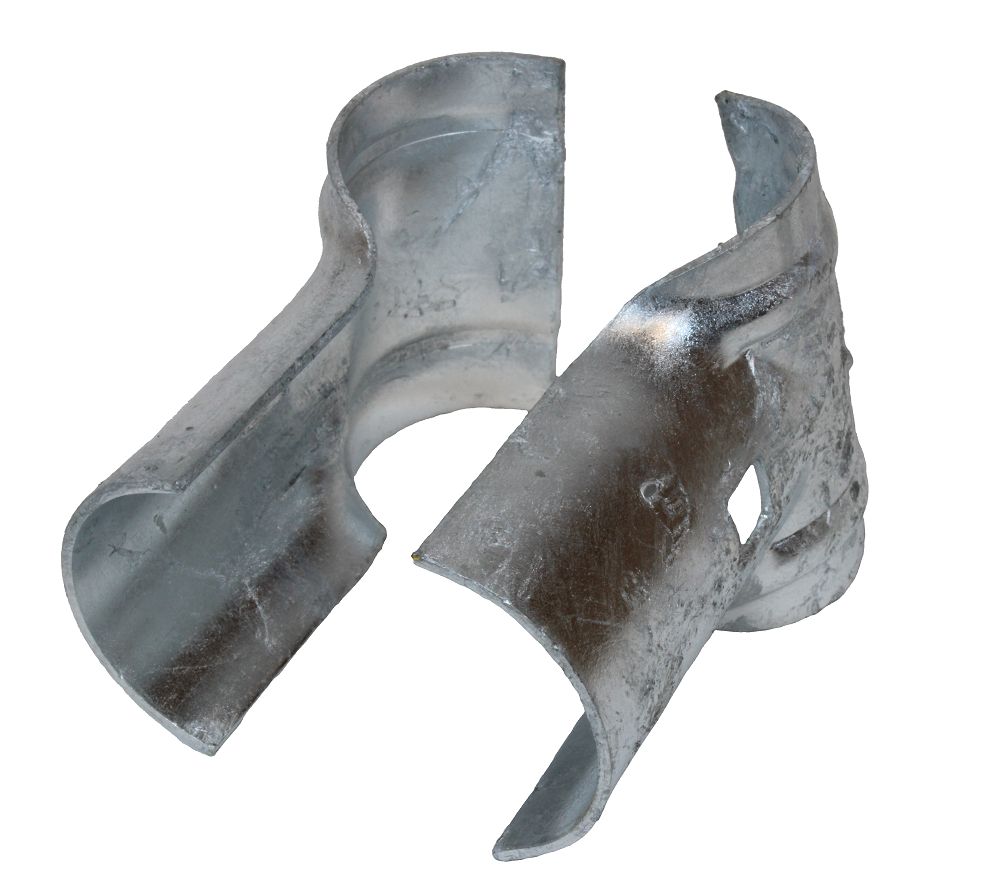 3" x 1-5/8" Steel End Rail Clamp For Chain Link Fences