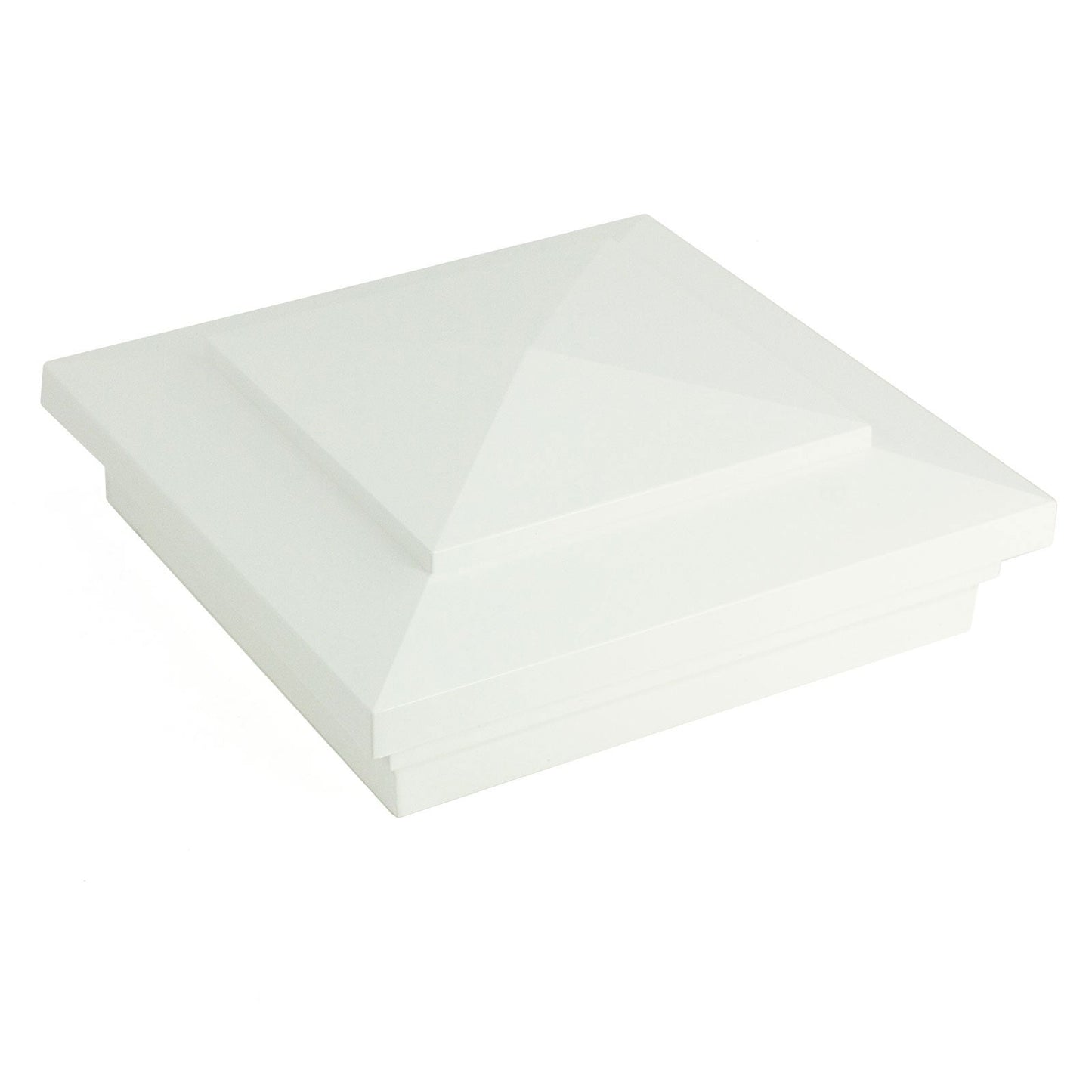 5" x 5" Cape May Downward Low Voltage LED Light Post Cap (Box of 6) For Vinyl Fences