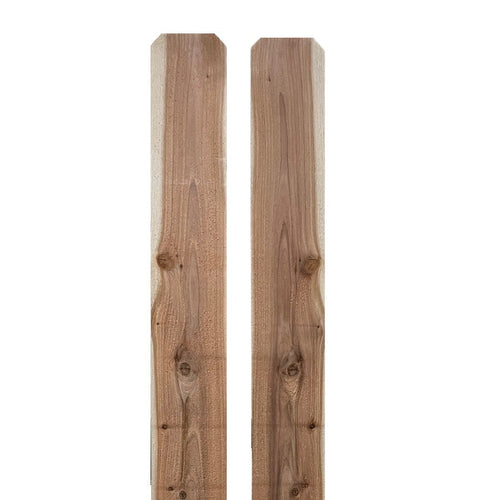 5/8" x 5-1/2" x 4' Japanese Cedar/Sugi Dog-Eared Picket for Wood Fences - BUY PER PIECE (EACH)