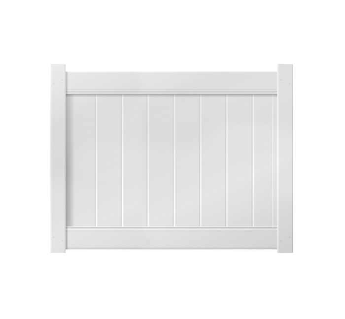 5' X 4' White Single Swing Vinyl Gate For Vinyl Fences