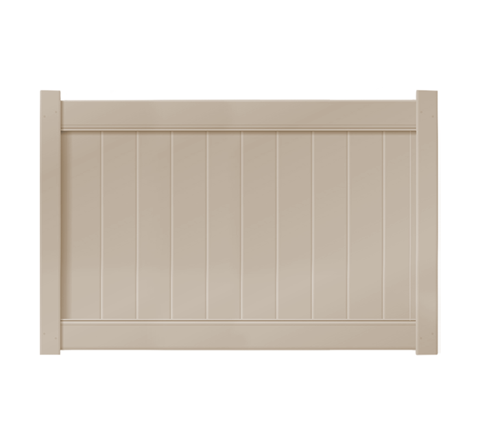 6' x 4' Sandstone Single Swing Vinyl Gate For Vinyl Fences