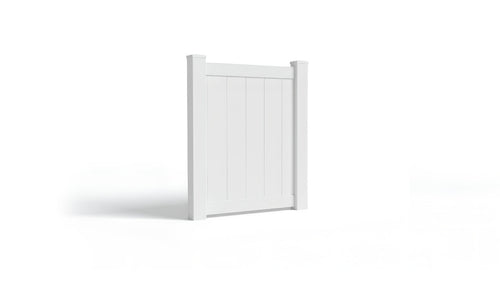 4' Tall x 3' Wide Single Swing Vinyl Gate For Vinyl Fences (AFC-001) - White