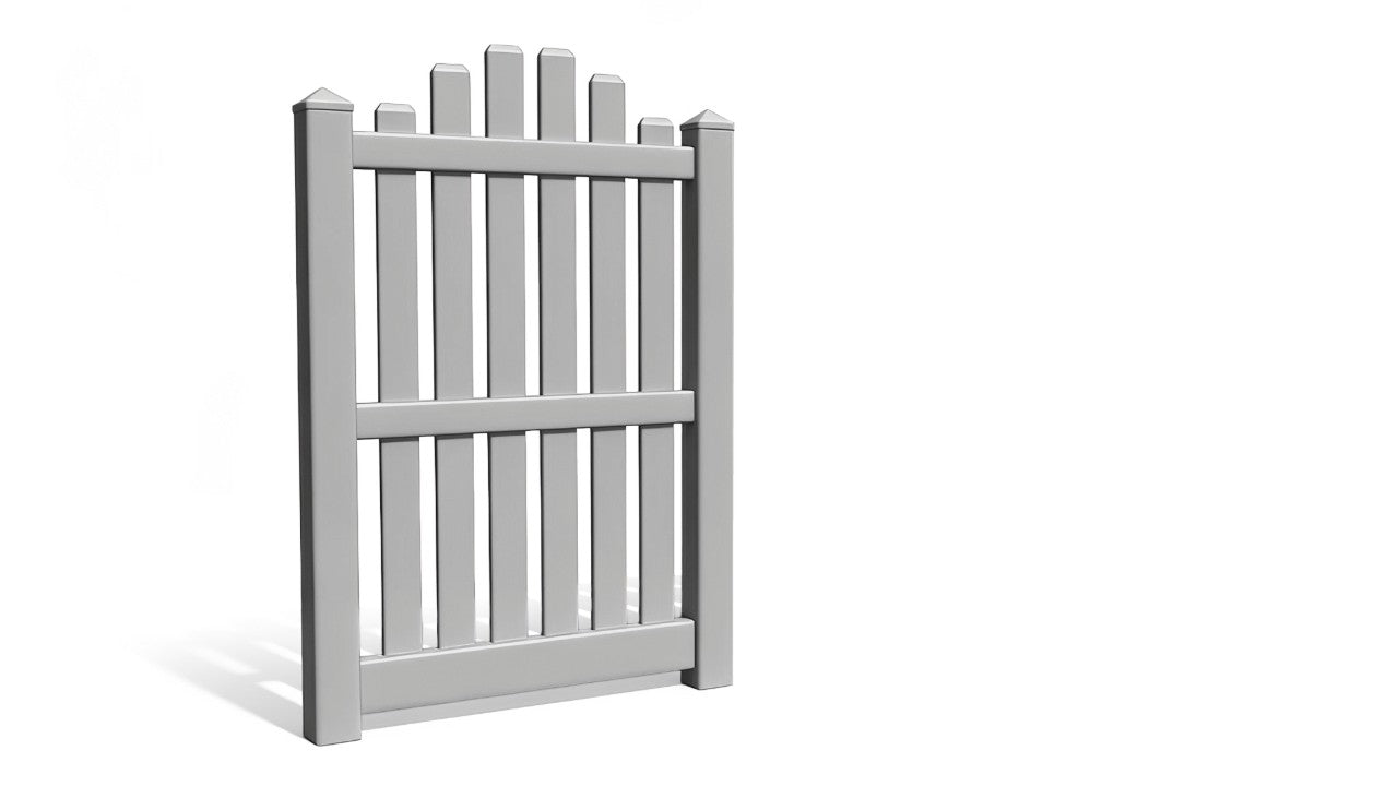 6' Tall x 3' Wide Single Swing Vinyl Gate For Vinyl Fences (AFC-6COS)