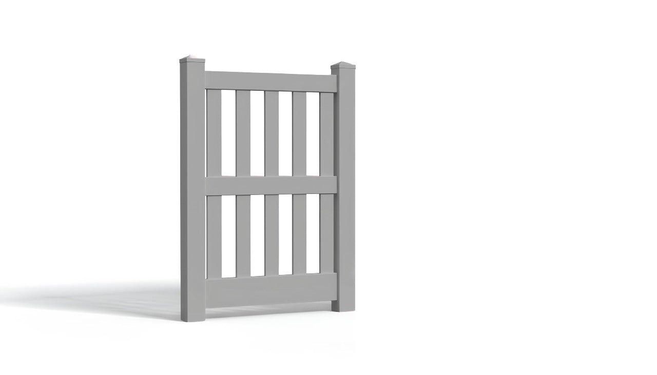 5' Tall x 3' Wide Single Swing Vinyl Gate For Vinyl Fences (AFC-014)
