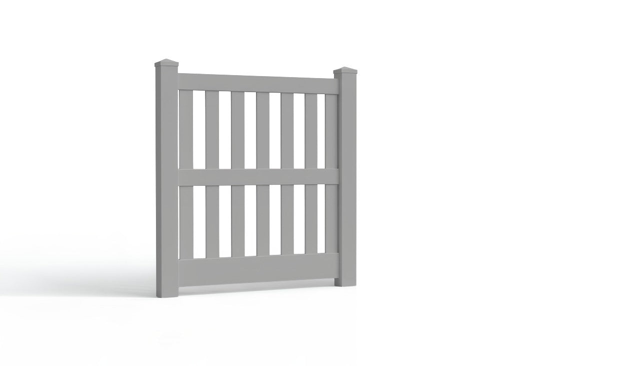 5' Tall x 4' Wide Single Swing Vinyl Gate For Vinyl Fences (AFC-014)