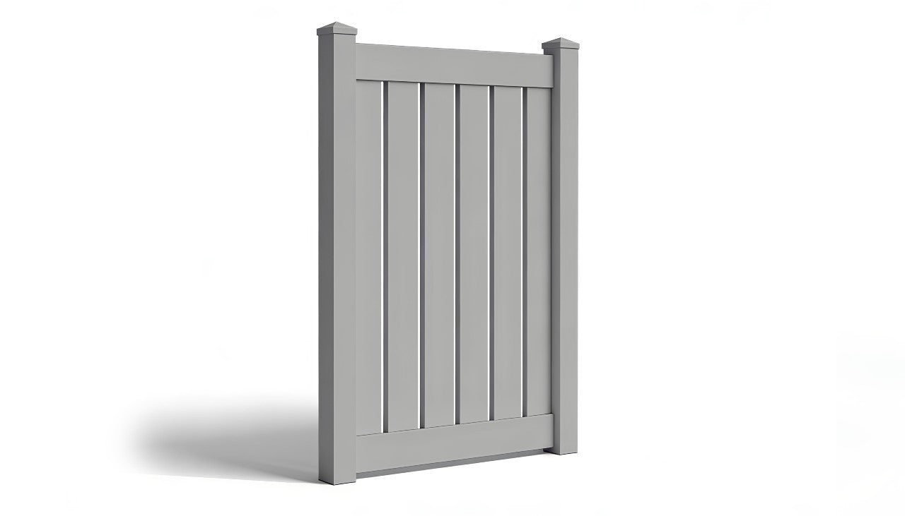 6' Tall x 4' Wide Single Swing Vinyl Gate For Vinyl Fences (AFC-030)