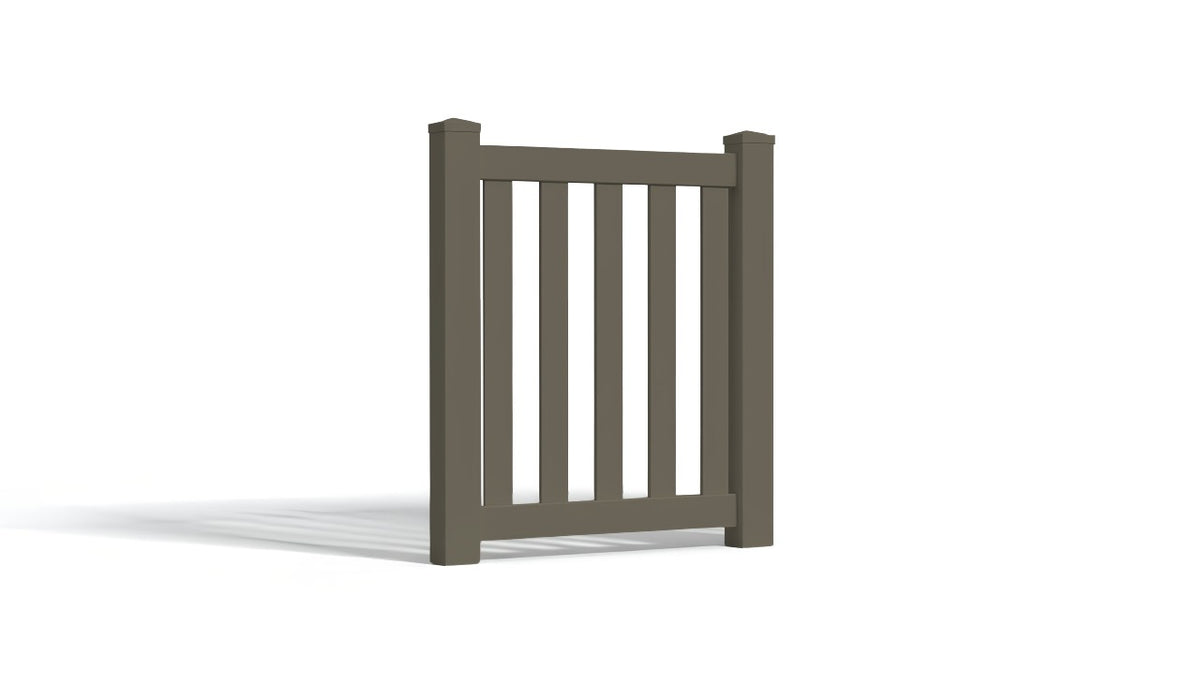 4' Tall x 3' Wide Single Swing Vinyl Gate For Vinyl Fences (AFC-17)