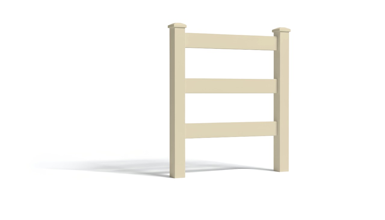 5' Tall x 3' Wide Single Swing Vinyl Gate For Vinyl Fences (AFC-19A)