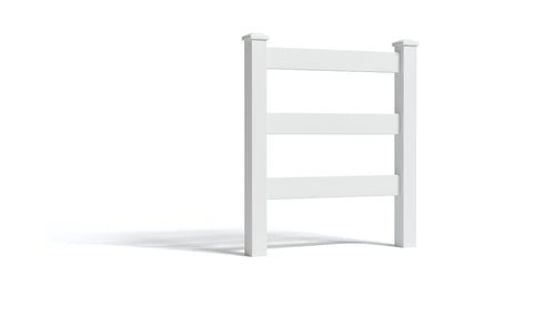 5' Tall x 3' Wide Single Swing Vinyl Gate For Vinyl Fences (AFC-19A) - White