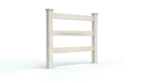 5' Tall x 4' Wide Single Swing Vinyl Gate For Vinyl Fences (AFC-19A) - Aspen Latte