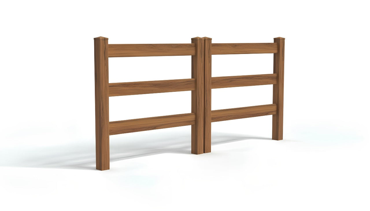 5' Tall x 8' Wide Double Drive Swing Vinyl Gate For Vinyl Fences (AFC-19A)
