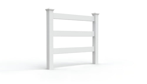 5' Tall x 4' Wide Single Swing Vinyl Gate For Vinyl Fences (AFC-19A) - White