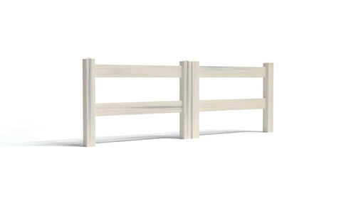 3' Tall x 8' Wide Double Drive Swing Vinyl Gate For Vinyl Fences (AFC-302) - Aspen Latte