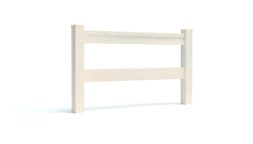 3' Tall x 4' Wide Single Swing Vinyl Gate For Vinyl Fences (AFC-302) - Aspen Latte