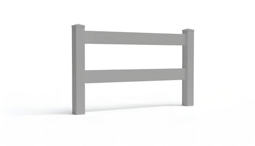 3' Tall x 4' Wide Single Swing Vinyl Gate For Vinyl Fences (AFC-302) - Light Gray