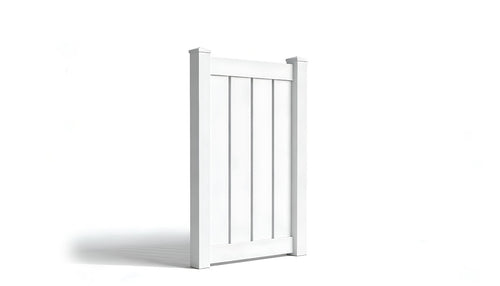 5' Tall x 3' Wide Single Swing Vinyl Gate For Vinyl Fences (AFC-C32) - White