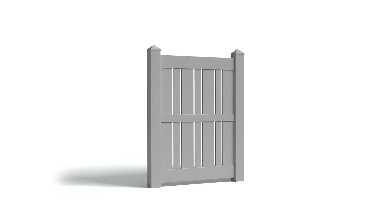 6' Tall x 3' Wide Single Swing Vinyl Gate For Vinyl Fences (AFS-23)
