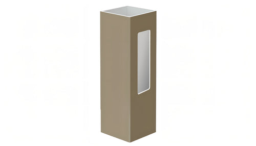 5" x 5" x 96" x .150 End Post For Vinyl Fences (AFC-030) - BUY PER PIECE (EACH) / Adobe