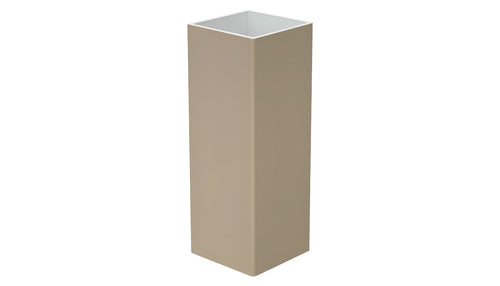 4" x 4" x .135 Standard Blank Post for Vinyl Fences - BUY PER PIECE (EACH) / Adobe