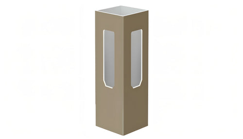 5" x 5" x 72" x .150 Corner Post For Vinyl Fences (AFC-001) - BUY PER PIECE (EACH) / Adobe