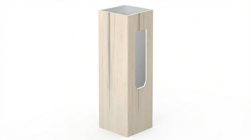 5" x 5" x 72" x .150 End Post For Vinyl Fences (AFC-001) - BUY PER PIECE (EACH) / Aspen Latte