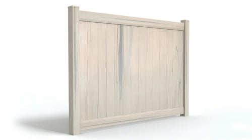 6' tall x 8' wide Privacy AFC-373 Vinyl Fence Panel - Aspen Latte