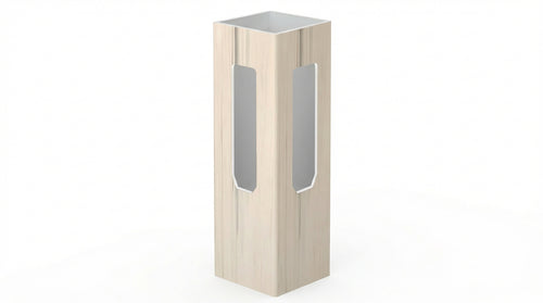 5" x 5" x 72" x .150 Corner Post For Vinyl Fences (AFC-001) - BUY PER PIECE (EACH) / Aspen Latte