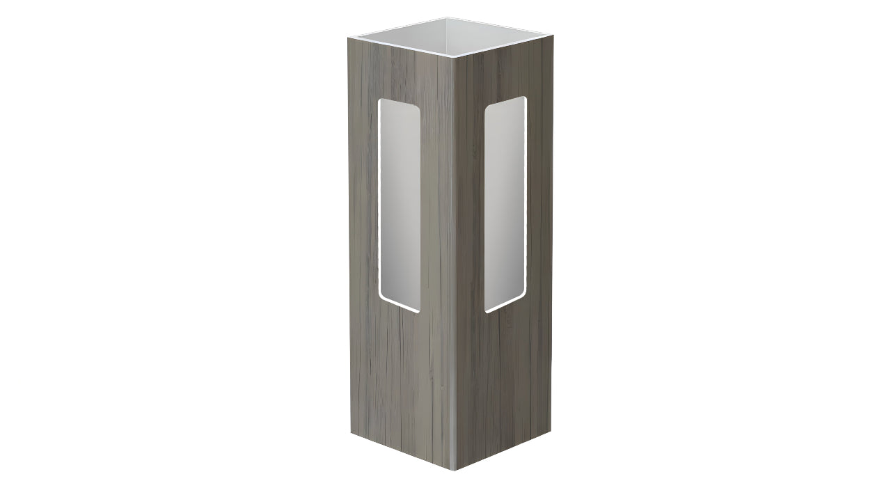 5" x 5" x 78" x .150 Corner Post For Vinyl Fences (AFC-19A)