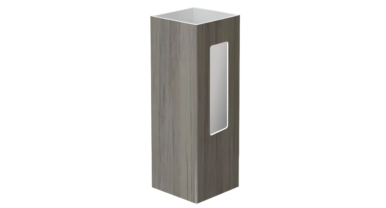 5" x 5" x 78" x .150 End Post For Vinyl Fences (AFC-19A)