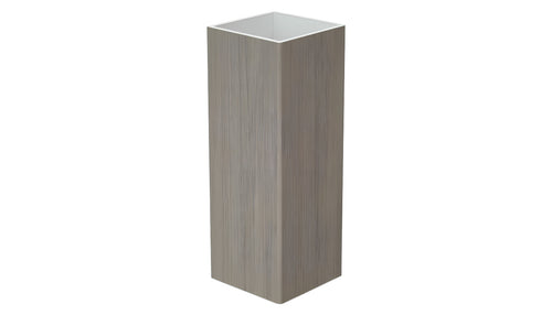 4" x 4" x .135 Standard Blank Post for Vinyl Fences - BUY PER PIECE (EACH) / Chai Gray