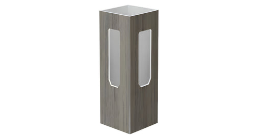 5" x 5" x 72" x .150 Corner Post For Vinyl Fences (AFC-001) - BUY PER PIECE (EACH) / Chai Gray