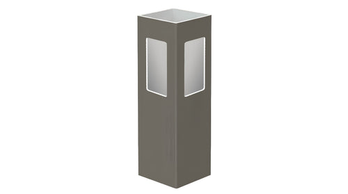 5" x 5" x 84" x .150 Corner Post For Vinyl Fences (AFC-014) - BUY PER PIECE (EACH) / Dark Gray