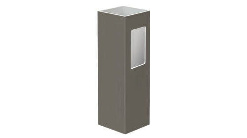 5" x 5" x 84" x .150 End Post For Vinyl Fences (AFC-014) - BUY PER PIECE (EACH) / Dark Gray