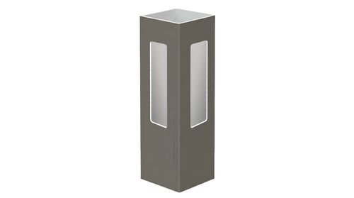 5" x 5" x 96" x .150 Corner Post For Vinyl Fences (AFC-030) - BUY PER PIECE (EACH) / Dark Gray
