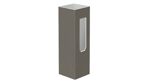 5" x 5" x 72" x .150 End Post For Vinyl Fences (AFC-001) - BUY PER PIECE (EACH) / Dark Gray