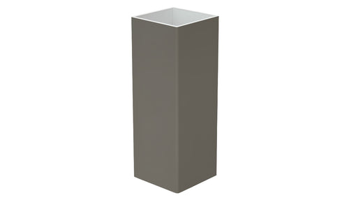 4" x 4" x .135 Standard Blank Post for Vinyl Fences - BUY PER PIECE (EACH) / Dark Gray
