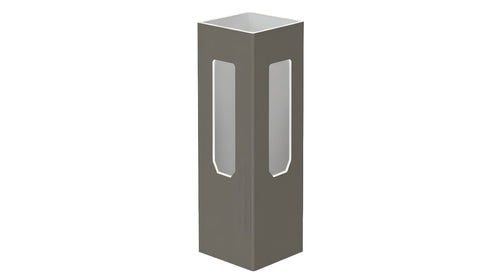 5" x 5" x 72" x .150 Corner Post For Vinyl Fences (AFC-001) - BUY PER PIECE (EACH) / Dark Gray