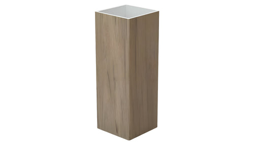 4" x 4" x .135 Standard Blank Post for Vinyl Fences - BUY PER PIECE (EACH) / Green Teak