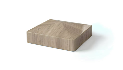 4" External Pyramid Post Cap For Vinyl Fences - BUY PER PIECE (EACH) / Green Teak