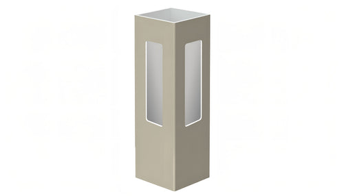 5" x 5" x 96" x .150 Corner Post For Vinyl Fences (AFC-030) - BUY PER PIECE (EACH) / Light Gray