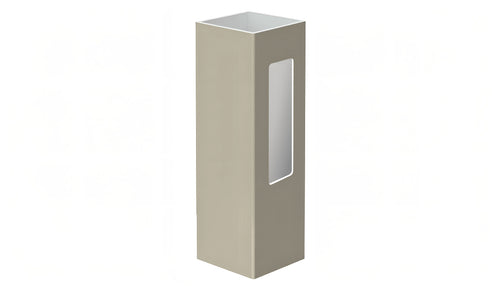 5" x 5" x 96" x .150 End Post For Vinyl Fences (AFC-030) - BUY PER PIECE (EACH) / Light Gray