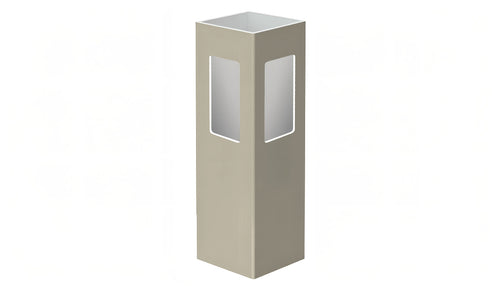 4" x 4" x 72" x .135 Corner Post For Vinyl Fences (AFC-17) - BUY PER PIECE (EACH) / Light Gray