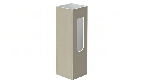 5" x 5" x 72" x .150 End Post For Vinyl Fences (AFC-001) - BUY PER PIECE (EACH) / Light Gray