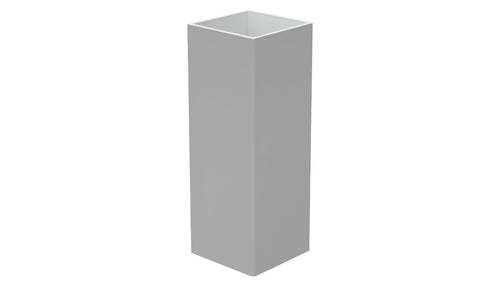 4" x 4" x .135 Standard Blank Post for Vinyl Fences - BUY PER PIECE (EACH) / Light Gray