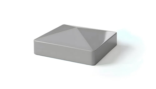 4" External Pyramid Post Cap For Vinyl Fences - BUY PER PIECE (EACH) / Light Gray