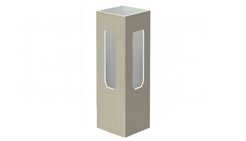 5" x 5" x 72" x .150 Corner Post For Vinyl Fences (AFC-001) - BUY PER PIECE (EACH) / Light Gray