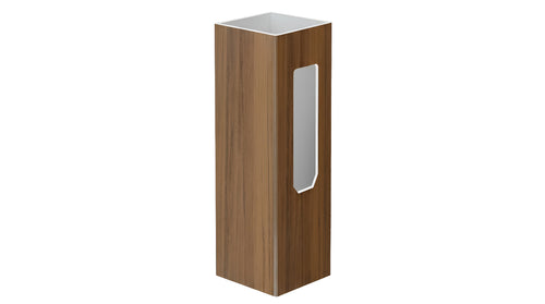 5" x 5" x 72" x .150 End Post For Vinyl Fences (AFC-001) - BUY PER PIECE (EACH) / Mocha Walnut