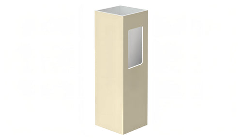 4" x 4" x 72" x .135 End Post For Vinyl Fences (AFC-17) - BUY PER PIECE (EACH) / Tan