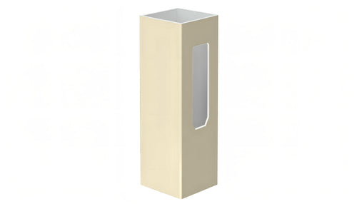 5" x 5" x 72" x .150 End Post For Vinyl Fences (AFC-001) - BUY PER PIECE (EACH) / Tan