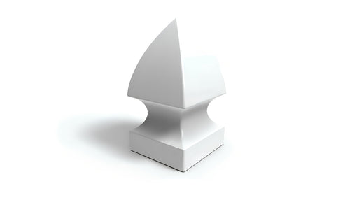 4" Gothic Post Cap For Vinyl Fences - BUY PER PIECE (EACH) / White